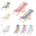 thumbnail image 1 of 1:12 casa de muñecas casa de muñecas Mini Muebles Modelo Terminado Rayado Madera Sillón Reclinable Silla de Playa Multicolor, 1 of 4