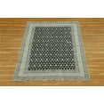 thumbnail image 3 of Casavani Handmade Black Cotton Dhurrie Hallway & Kitchen Runner Area Rug Outdoor Kilim 4x20 feet, 3 of 5