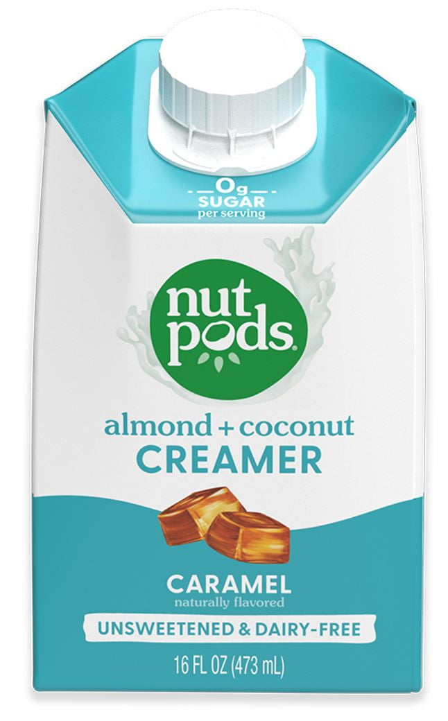 nutpods Caramel Unsweetened Dairy Free Shelf Stable Creamer, 16 oz