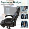 thumbnail image 6 of BestOffice Big and Tall Office Chair, Lumbar Support, Rolling Swivel for Men, Women(Brown), 6 of 7