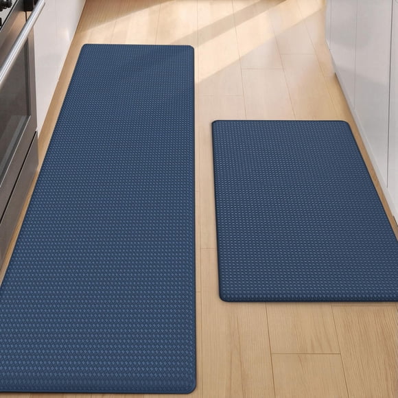 Set de Tapetes de Cocina Color&Geometry 43x74cm+43x150cm Azul