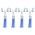 thumbnail image 1 of Épingles à Cheveux avec Nœud et Franges, Boules en Fourrure, 1 of 5