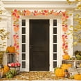 thumbnail image 5 of Solive Halloween Multicolor Artificial Maple Leaf Garland Wall Hanging Vines Home Party Fireplace Outdoor Garden Decorations Christmas Ornament, 5 of 6