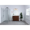 thumbnail image 2 of Gene 3 light Brass and Frosted white glass Wall sconce, 2 of 3