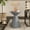 Gray, variant on COSIEST Outdoor Side Table, Mushroom Shaped MgO Accent Table, Lightweight Patio End Table w Rotund Base, Round Top Plant Stand for Garden and Deck, Spotted Grey