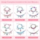 thumbnail image 5 of ELLENER Kit para hacer pulseras con dijes para niñas de 4, 5, 6, 7, 8, 9 y 10 años, regalos de cumpleaños, suministros para hacer joyas, cuentas, 68 piezas, kit de pulsera de la amistad, juego de rega, 5 of 8