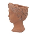 thumbnail image 5 of Zateety D6x9" Visage Head Bust Planter, Brown, 5 of 9