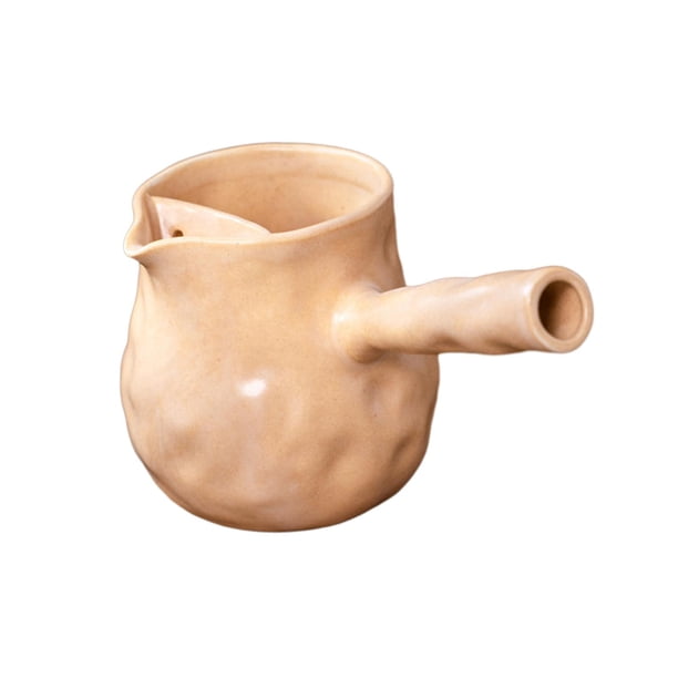 Tetera de cerámica de 730 ml, tetera de hojas de té florecientes y sueltas, tetera rústica de porcelana. Estilo A