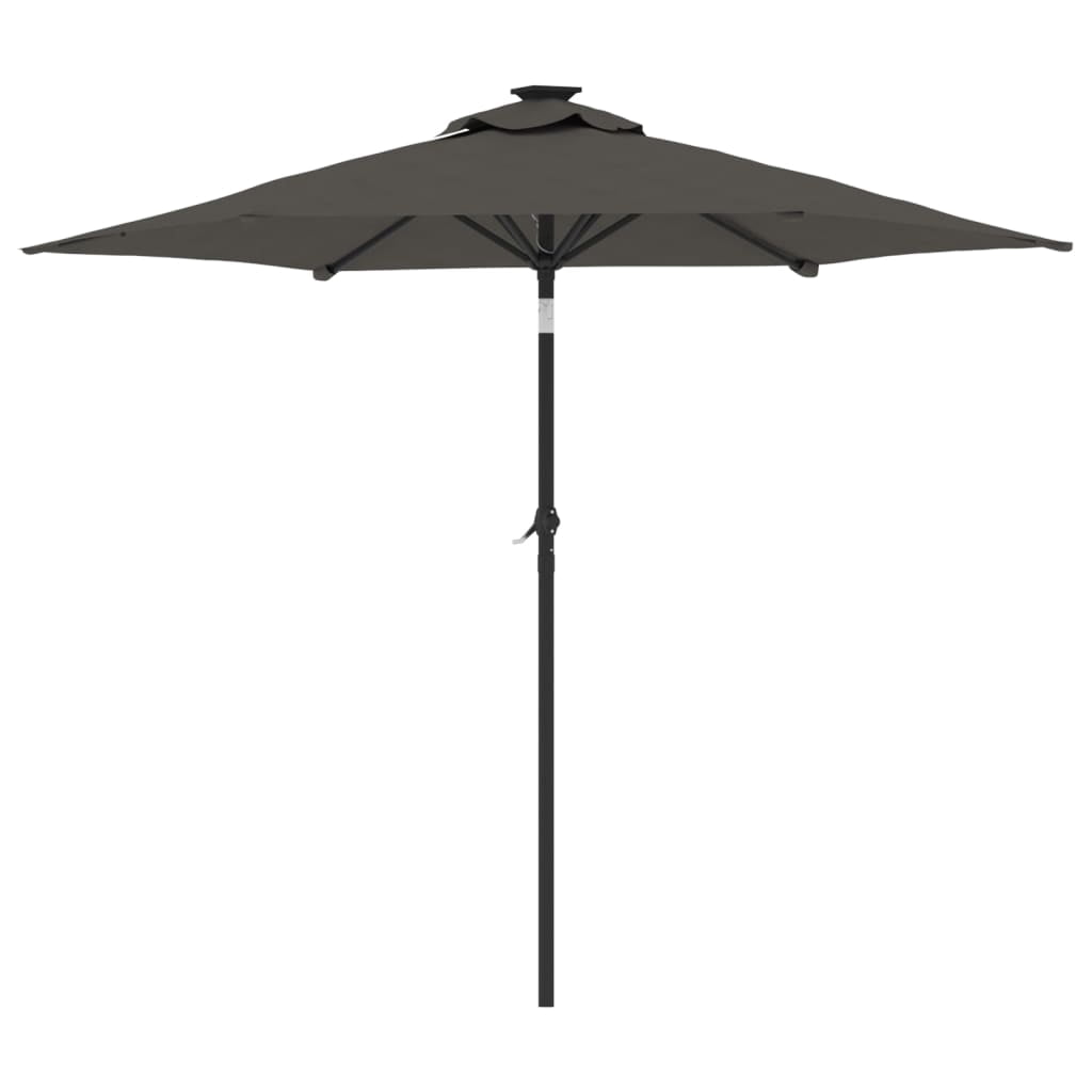 vidaXL Garden Parasol with Steel Pole Umbrella Sunshade Outdoor Patio Beach