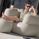 thumbnail image 1 of Sillón Inflable Comfi Cube con Reposapiés Color Arena, 1 of 4