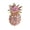 Pink, variant on Unique Pineapple Design Brooch Colorful Accents Sturdy Alloy Gift
