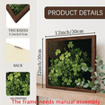 thumbnail image 3 of 2D Flat 1pc Wood Framed Four- Clover Wall - Vintage Sign Suitable for Farmhouse, Kitchen, Bedroom, Living Room Decor, Desktop or Wall Hanging, Wood Frame, 12x12inch, 2D Flat, 3 of 7