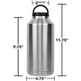 thumbnail image 7 of RTIC 64 oz Stainless Steel Bottle Double-Wall Vacuum Insulated Water Bottle with Screw Top Lid, 7 of 7