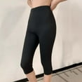 thumbnail image 3 of Shapewear Leggings, High Waisted Tummy Control Capri Shapewear, Comfortable Knee Length Body Shaper, 3 of 4