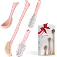 thumbnail image 1 of New Foot Brush & Foot Files Set(3PCS), 3-IN-1 Foot Scrubber with Long Handle, 10.2‘‘-27.5‘‘Adjustable Foot Scrub Brush and 2 Upgrade Foot File Callus Remover, Gift-Box Packed(Pink+2*Foot File), 1 of 8