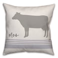 thumbnail image 2 of Creative Products Moo Cow 18x18 Spun Poly Pillow, 2 of 3