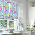 thumbnail image 2 of LALILO Kitchen Curtains and Valances Set of 3 36" Watercolor Window Treatment Tiers for Window Decor, 2 of 5