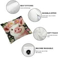 thumbnail image 4 of Patifu Just a Girl Who Loves Pigs Throw Pillow Covers Gifts for Pig Lovers Women Girls, Pig Decor Pillow Cases for Bedroom Living Room, Pig Piggy Pillowcases for Couch Bed 20x20in, 4 of 5