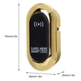 thumbnail image 3 of Keyless Electronic Cabinet Lock, Smart Lock Keyless Cabinet Locks Fingerprint Lock Plastic for Wooden Cabinet Drawer Cabinet Wardrobe Letter Box, 3 of 8