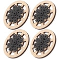 thumbnail image 3 of 4pcs Toy Racing Car Wheel Toy Car Wheel RC Car Accessories Wooden Toy Car Wheel Replacement, 3 of 8