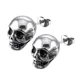 thumbnail image 1 of Pendientes de botón con esqueleto retro, pendientes de aro, joyería, pendientes de aro para mujer, 1 of 8