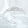 thumbnail image 6 of Luxury Bridal Crown Hair Accessory Shimmering Rhinestones Lightweight Alloy Construction For Bride And Event, 6 of 9