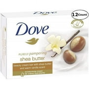 Dove DVBS-SHEABUTTER-12 3.5 oz Purely Pampering Shea Butter Beauty Bar Soap - Pack of 12 Bars