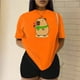 thumbnail image 3 of Playera Blusa De Capybara Enviando Un Corazon Ropa Chic Capibara Color Anaranjado Talla Grande Marca Emil SaEs, 3 of 4