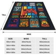 thumbnail image 2 of Gaming Blanket Gamer Gift Toys for Kids Boys Boyfriend Game Lover Super Soft Flannel Game Controller Throw Blanket Gamer Decor Blankets for Bedroom Sofa Car Home 80"x60", 2 of 5