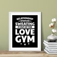 thumbnail image 4 of Designs ByLITA Relationship Status: Sweating It Out At The Love Gym, 8 x 10 White Wall Print (Framed) | Working Out Room | Couples Decoration, 4 of 4