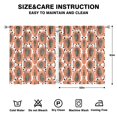 thumbnail image 2 of Boys Girls Kids Nursery Curtains Orange Papaya Print Pattern Window Drapes for Living Room Bedroom Playroom Decor Rod Pocket 52x63Inch 2 Panels, 2 of 2