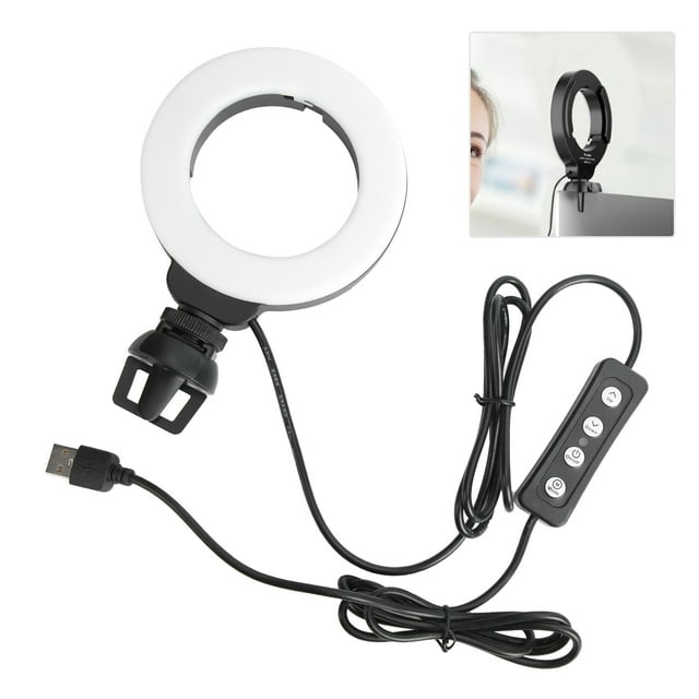 Selfie Remplir la Lumière, Noir A Mené la Luminosité Réglable pour la Diffusion en Direct pour l'Éducation en Ligne pour la Conférence pour l'Enseignement