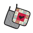 thumbnail image 2 of Carolines Treasures CK5266PTHD Naked Neck Chicken Love Pair of Pot Holders, 7.5HX7.5W, multicolor, 2 of 4