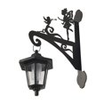 thumbnail image 4 of Escultura de estatua de jardín de animales de hierro con luces solares perfecl figura artesanal creativa decorativa para jardín 26 cm x 42 cm, 4 of 8