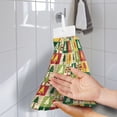 thumbnail image 2 of SEANATIVE Christmas Hand Towels for Kitchen Decorative Absorbent Kitchen Towels for Hand Drying Portable Fingertip Towel for Bathroom Washable Dish Towels for Dining Table Coffee Table 2 Pcs, 2 of 7
