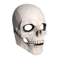 thumbnail image 2 of Máscara de Mandíbula Móvil Horror Latex Scary Creepy Headgear Skeleton para Halloween Masquerade Carnival Al Aire Libre Blanco Macarena tocado de calavera, 2 of 7