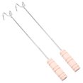 thumbnail image 1 of 2 Pcs Brochettes en Acier Inoxydable Style Long pour Viande (Couleur Assortie), 1 of 7