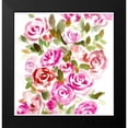 thumbnail image 2 of Chapman, Marcy 12x12 Black Modern Framed Museum Art Print Titled - Bunches of Pink Square, 2 of 5