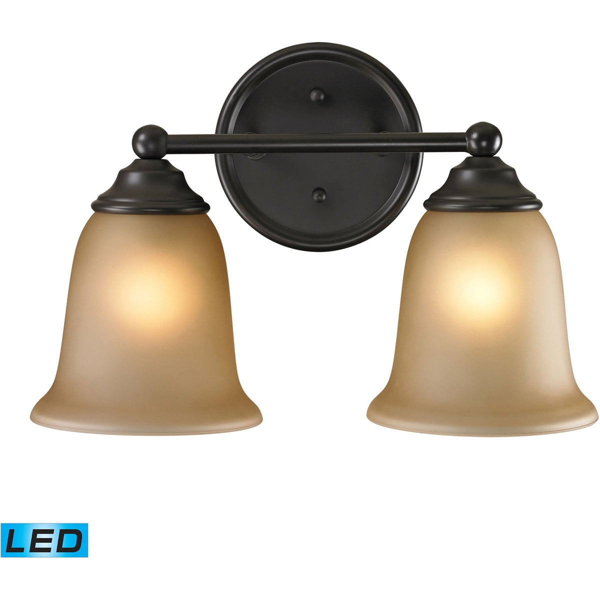 Bathroom Vanity 2 Light Fixtures With Oil Rubbed Bronze Finish Metal