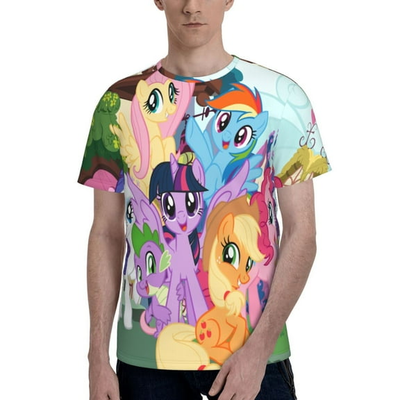 Unisex 3D Print My Lit-tle Pony T Shirts Graphic Design Casual Summer Short Sleeve Fashion Tees Shirt for Men Women