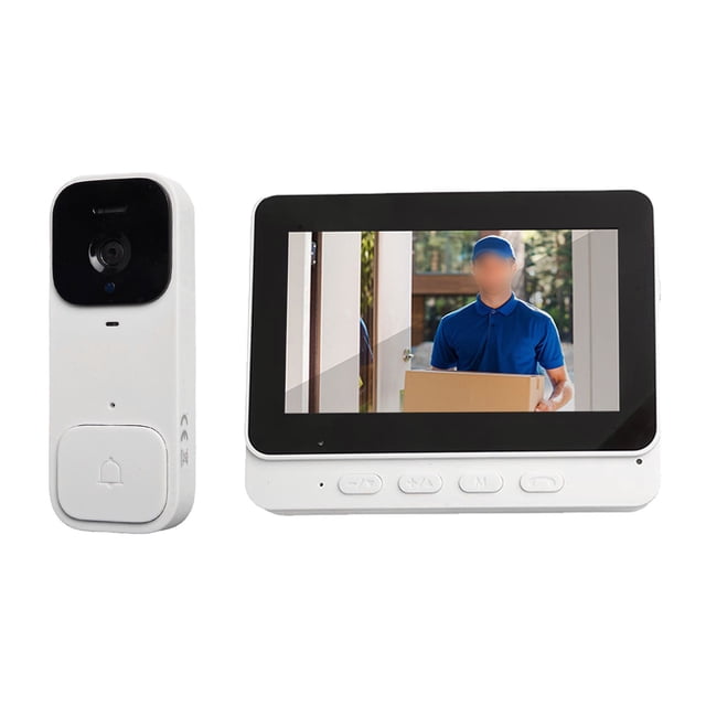 Lefu 4.3" Smart Video Doorbell Home With Display Wireless Intercom HD Video Monitor