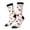 3 Black, variant on Different Meat Crew Socks for Men & Women, Breathable Casual Athletic Ankle Socks