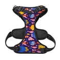thumbnail image 5 of Lsque Cute Flat Hand Drawn Fishes Dog Harness, No-Pull Pet Harness with 2 Leash Clips, Adjustable Soft Padded Dog Vest with Easy Control Handle for Large Dogs-Small, 5 of 9