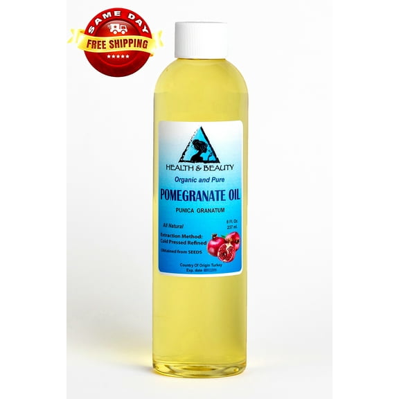 POMEGRANATE SEED OIL REFINED ORGANIC COLD PRESSED NATURAL FRESH 100% PURE 8 OZ