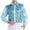 Sky Blue, variant on MuZeFu Long Sleeve Shirts for Men White mens Solid Color Sequin Performance Dress Long Sleeved Lapel Shirt