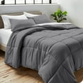 thumbnail image 3 of Bare Home Ultra-Soft 1800 Collection Down Alternative Comforter Duvet Insert - Queen, Gray, 3 of 8