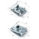 thumbnail image 5 of 120 piezas de clips en U para panel de carrocería de motocicleta, de acero al manganeso, con forma de U y tuercas (plateadas), 5 of 7