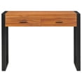 thumbnail image 2 of vidaXL Desk with 2 Drawers 100x40x75 cm Teak Wood, 2 of 5