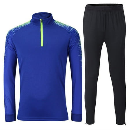 

YDOJG Outfit Set for Toddler Boys Girls Kids Long Sleeve Two Piece Tracksuit Jogger Outfits For 5 To 14 Years Blue 9-10 Years