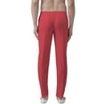 thumbnail image 3 of eloria Men's Premium Comfort Straight Fit Flat Front Dress Pant Pyjamas, Color: Red, Size : 36, 3 of 6